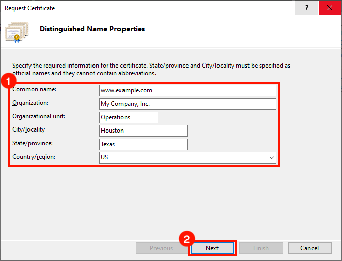 Generate a Certificate Signing Request Windows IIS 10 - SSL.com