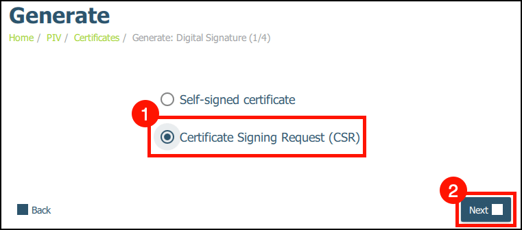 Certificate Signing Request (CSR)