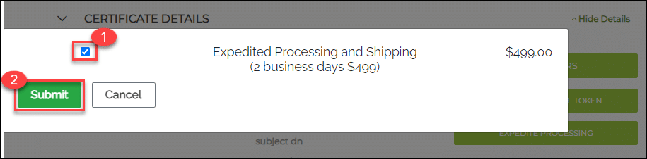 Expedited Processing and Shipping - SSL.com