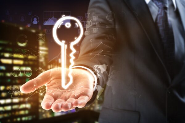 Digital security keys concept for PKI & Offline Root Ceremonies in Enterprise Security